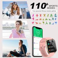 Reloj Inteligente Mujer, 1,85 "Smartwatch with Llamadas Bluetooth, Podómetro/Pulsómetro/Monitor de Sueño, Impermeable IP68 Smart Watch, 110 Modos Deportivo Pulsera Actividad para Android iOS Gold Rose - details 9