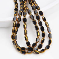 48pcs Cuentas De Vidrio Amarillas De 4x6mm Para DIY Hecho a Mano Collar Pulsera Accesorios Para La Creación De Ropa - details 3