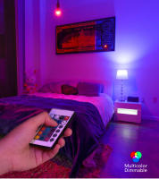 Bombilla LED RGB E27 5W 10W 15W Con Control Remoto IR Luz Inteligente RGBW Para Decoración De Hogar Bombillas LED De Gama Alta - details 0
