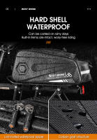 Bolsa De Bicicleta WEST BIKING De Piel Dura Multifuncional Impermeable Porta-Mochila Trasera Para Bicicleta Accesorios De Ciclismo - details 6