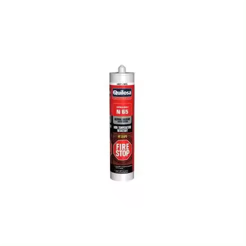 QUILOSA SILICONA ALTA TEMPERATURA N65 GRIS 300º TUBO 300 ML. - 1
