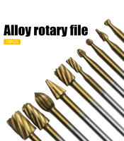 10Pc HSS Router Bits En Carburo Para Grabado Y Tallado En Madera Herramientas Para Talleres Rotativos DIY 1/8"(3mm) Broca De Abrazadera - details 9