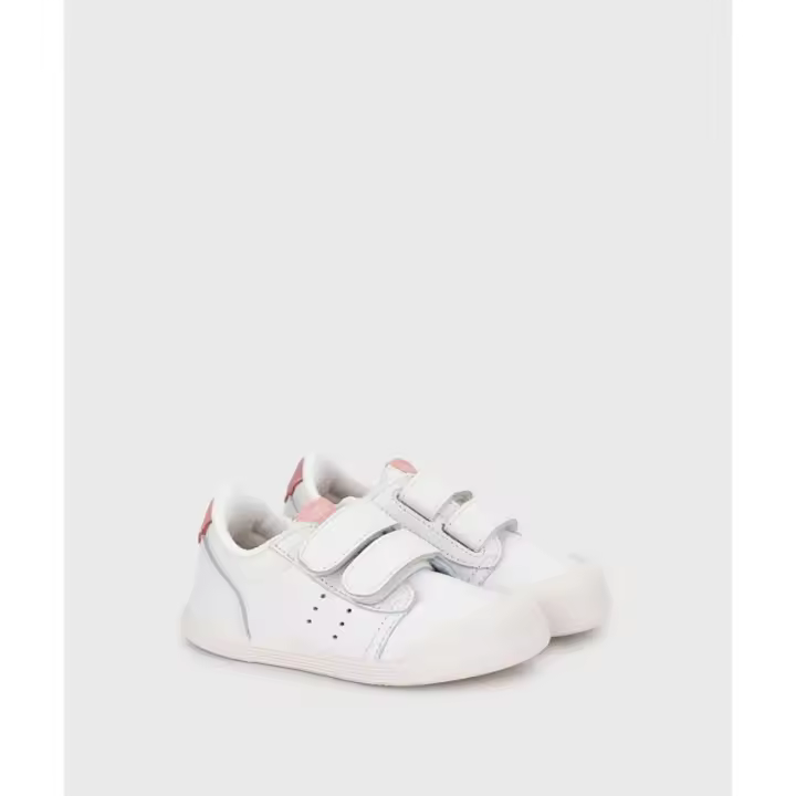 Deportivas Respetuosas Blanco y Rosa Igor Piel Tennis Rosa - 1