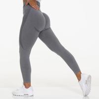 Pantalones De Yoga Para Mujer 2022 Cintura Alta Sin Costuras Tejidos En Nudo Terciopelo Glúteos Talla Realizada Pantalones De Gimnasio - details 8