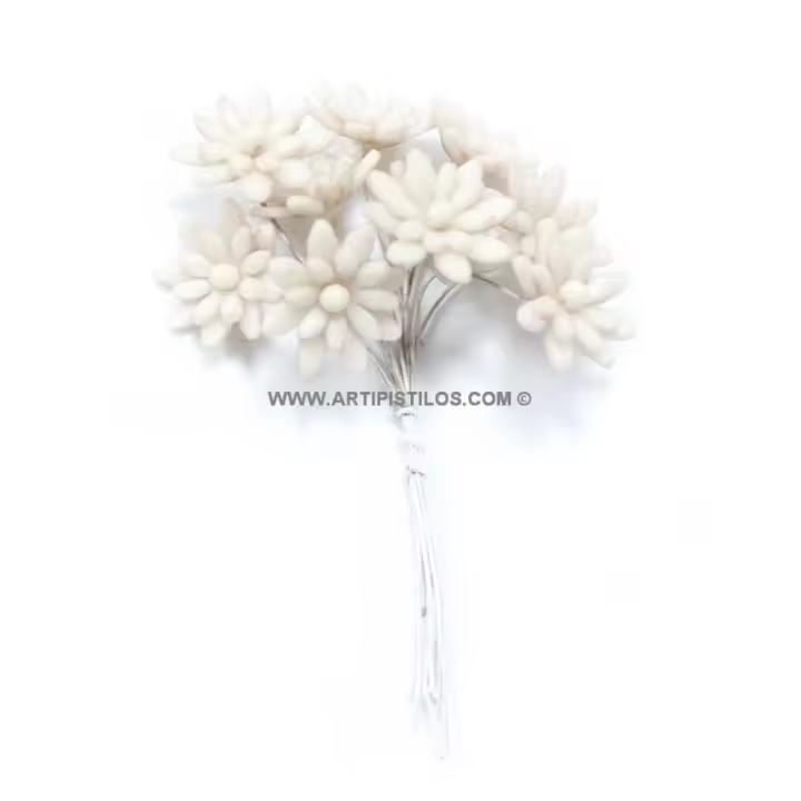 Flor de Porcelana Fría Realista y Duradera - Ideal para Manualidades - 1