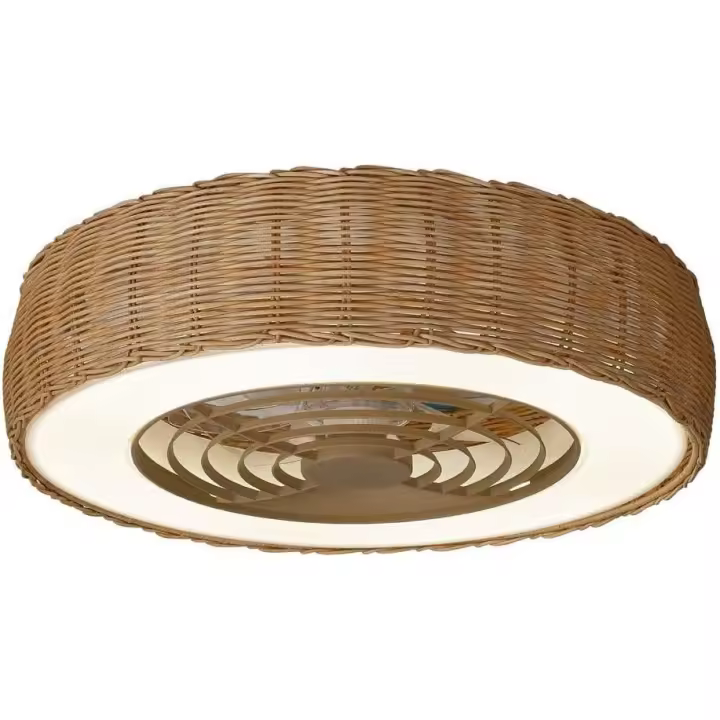 Mantra - Ventilador KILIMANJARO MINI con luz led 55w, con mando a distancia, ø58cm, RATTAN - 1