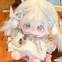 Muñeca De Peluche Nannan 20cm Para Niñas Estrella Super Cotton Doll Ropa Interchangeable Para Niños Regalo De Halloween - details 0