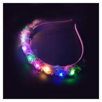 Diadema LED Para Niñas Brillo Cabeza Floral Coronación Neón Fiesta Regalo Boda Cumpleaños Luminoso Festival 10/20/30Pcs - details 5