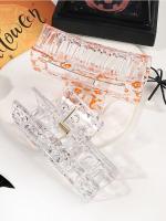 3pcs Clip Para El Cabello Con Diseño De Calabaza Fantasma Bruja Y Elementos De Estrella Luna Translúcidos Para Mujer Regalo De Halloween - details 3