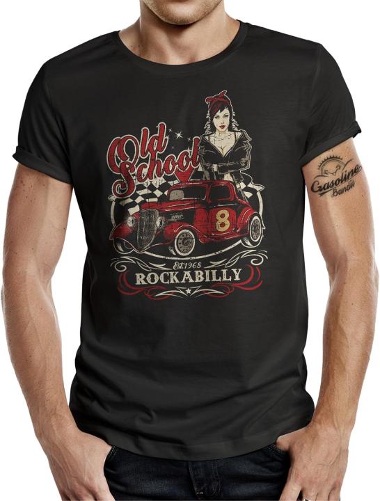 GASOLINE BANDIT Maglietta Biker Originale - Scooter Pride, Cotone Pesante 185g/m², Stampa Resistente, Regalo Per Motociclisti