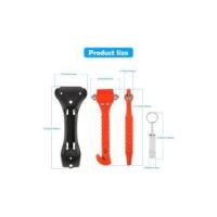 1 Kit Emergence Coche with 2 Silbate, Martillo de Emergencia, para Romper La Ventana, Cortar El Cinturón 2 PCs Martillo Rompe Cristales Coche y Cortador de Cinturón de Seguridad, 2EN - details 1