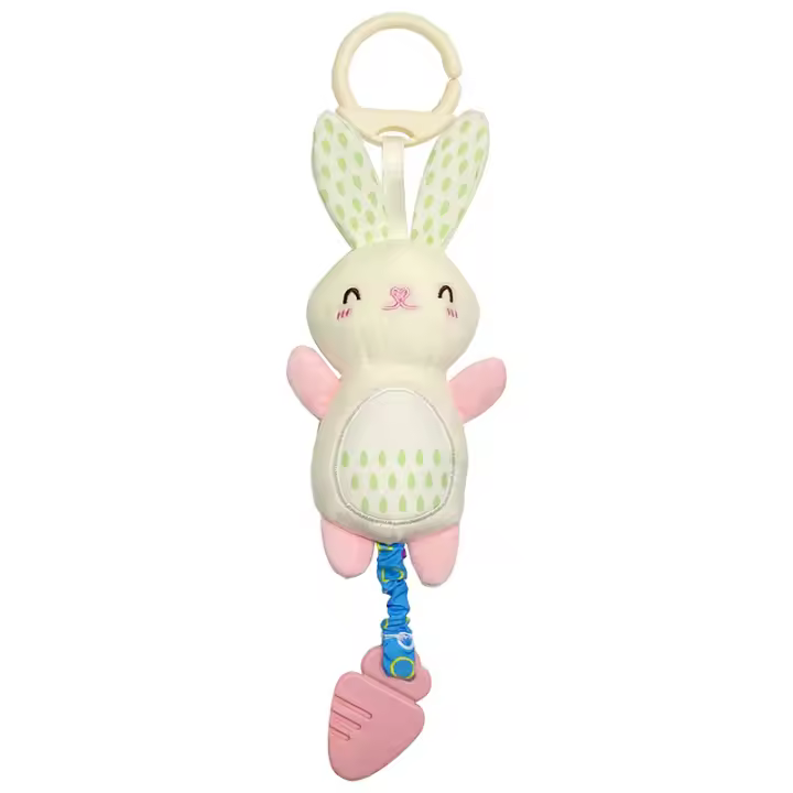 Juguete De Peluche Para Bebés Recién Nacidos Con Campana Y Música Para Cuna Y Carrito De Compras Juguete Sensorial Portátil Para Niños Regalo - 1