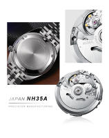 Reloj De Pulsera Automático Para Hombre CADISEN Diver Luminoso Acero Inoxidable Cristal De Zafiro Con Recubrimiento AR Resistente Al Agua NH35 - details 1