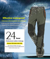 Pantalones De Senderismo Para Hombre LNGXO Térmicos Y Resistentes Al Viento Impermeables Technología De Capucha Suave Y Transpirable Para Camping Esquí Trekking - details 5