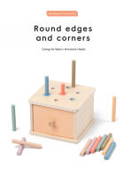 Juguete Montessori Para Bebé Caja De Monedas De Madera Cognición De Colores Y Formas Juego Educativo De Alineación De Objetos Permanentes Para Desarrollo De Motricidad Finas - details 7