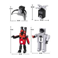 Bloques De Construcción Skibidi Mutant Titan Con Cámara Y Altavoz Juguetes Para Niños Modelo De Hombre TV Toilette Bloques Pequeños Compatible Con Lego ABS Sin Batería - details 22