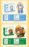 Kit De Bloques De Construcción Para Niños Con Modelo De Mascotas Lindas Corgi Shiba Inu Husky Y Gato Azul Mini Bricks Decoración De Escritorio Regalos De Fiestas DIY - details 12
