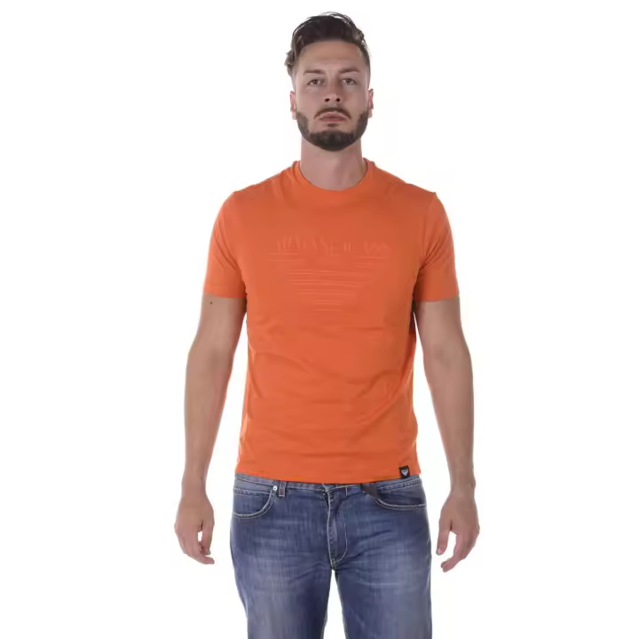 Armani Jeans AJ Algodón Hombre Naranja camiseta 6Y6T156J00Z 1665 - 1