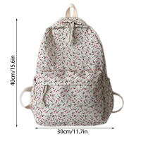 Mochila Escolar Para Niñas Estudiantes Floral Blanca Mochila De Mujer Linda Bolsa De Libros Nylon Rucksack Para Adolescentes - details 9