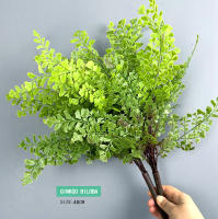 Hoja De Ferni Artificial Grama Persa Accesorios Para Pared De Plantas Verdes Decoración DIY De Jardín Para Hogar Hotel Oficina - details 2