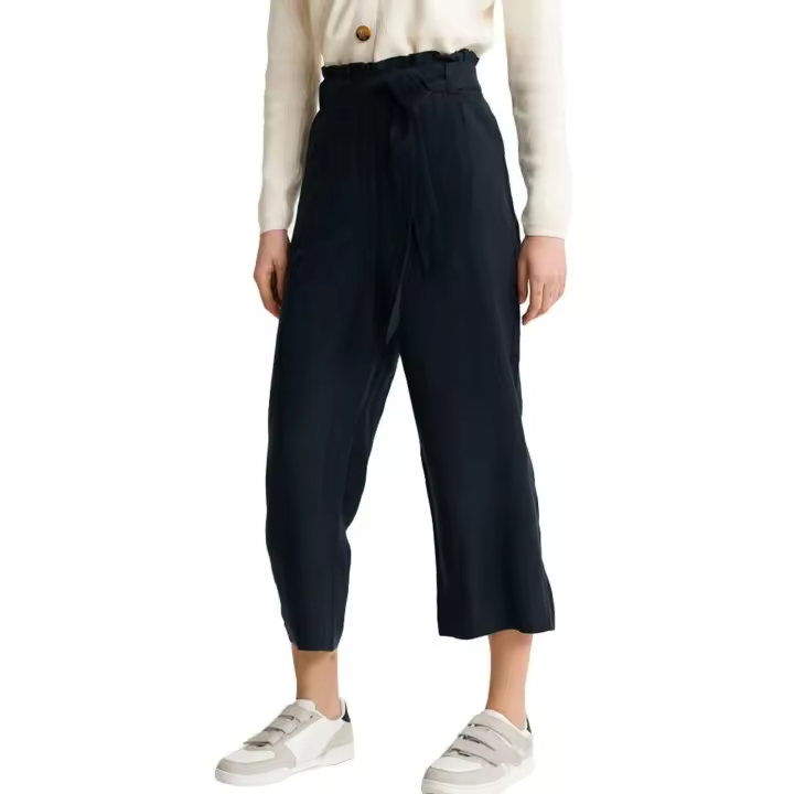 Pantalones Superdry Eden Linen Marino Para Mujer - 1