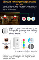 Wireless Home Siguientes Infrarrojos PIR Sensor de Movimiento Alarma Bell Sistema de Entrada Alerta Tienda - details 2