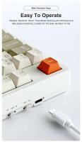 Teclado De Juego Ajazz AK35I V3 MAX Tri-Modo Cableado Bluetooth Inalámbrico 104 Teclas Intercambiables Gasket Hot Swap Multicolor Para Desktop Laptop Tablet - details 13