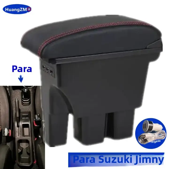 Caja De Apoyabrazos Para Suzuki Jimny JB74 Jb64w 2019-2024 Accesorios De Coche Retrofits Caja De Almacenamiento Material De Cuero Y Plástico - 1