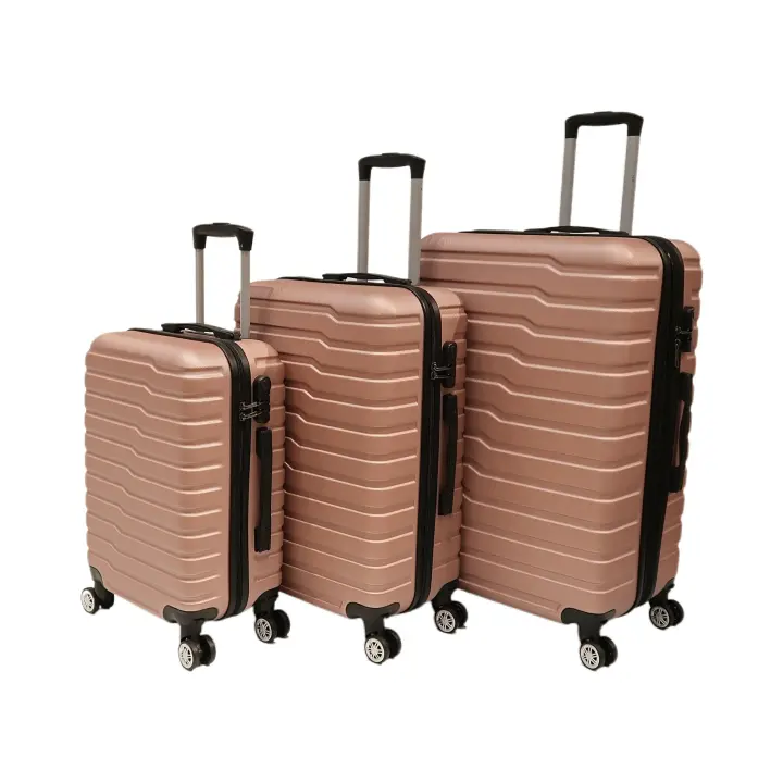 Juego de 3 Maletas Tamaños 18" (51X33X20cm), 22" (61x41x25cm), 26" (71x46x31cm), con Cerradura Numérica Maleta Cabina Trolley con Carcasa ABS Ligera, Asa Telescópica de Aluminio y 4 Ruedas Giratorias 360° - 1