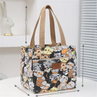 Bolsa De Almuerzo Grande Y Aislada Con Estampado De Dibujos Animados Bolso Termo Para Escuela Trabajo Viajes Y Picnics - details 0