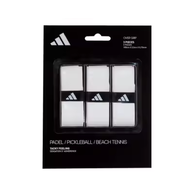 Pack 3 Overgrips Adidas Blancos - 1