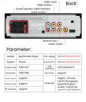 Receptor De Radio Para Coche Universal 1 Din Pantalla Táctil HD Con Control De Un Botón CarPlay MP5 Soporte FM Y USB Para Hyundai Lada Toyota Nissan Ford - details 17