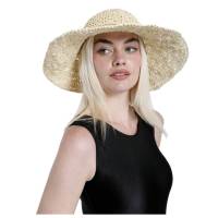 Sombrero Paja Crema Floral Artesanal Sombrero Pamela plegable fácil de guardar y llevar en vacaciones, Gorro Mujer para el Sol, Piscina, Playa, Uso diario Verano Sombrero de ala Ancha Grande Talla única ajustable - details 4