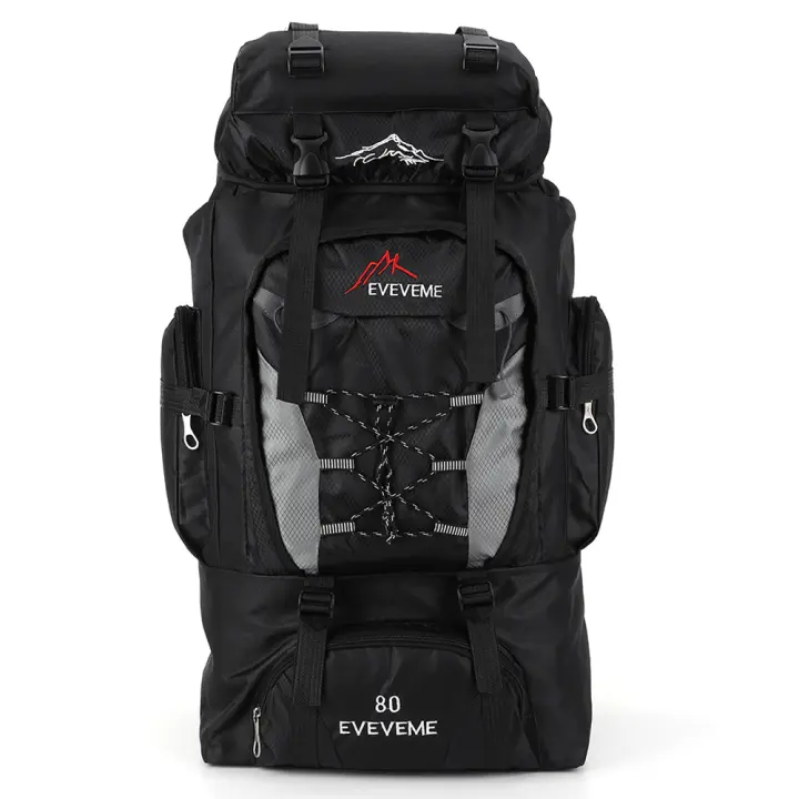 Mochila De Camping Y Senderismo Impermeable De 80L Para Hombres Bolsa De Montañismo Deportiva Al Aire Libre Gran Capacidad Para Viajes - 1