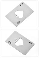 Abrepuertas Portátil En Forma De Poker Black Peach a Con Cartas De Juego Y Abrebotellas Acero Inoxidable Herramienta Para El Hogar - details 5