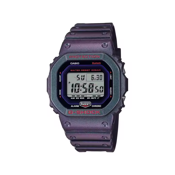 reloj deportivo Bluetooth hombre Casio G-SHOCK DW-B5600AH-6JF JDM Smartphone Link 200M WR Hora Mundial Resistencia a los golpes Retroiluminación LED JDM (mercado doméstico japonés) - 1