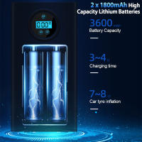 Bomba de aire recargable para inflar neumáticos de coche, compresor portátil Digital inalámbrico, Inflador de neumáticos para bolas de bicicleta - details 4