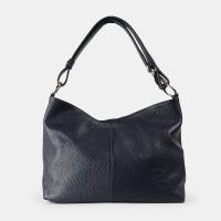1990s Bolso de hombro para mujer de piel con bandolera extensible - details 0