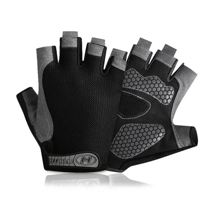 Gym Gloves Fitness Training Fingerless Men Women Bodybuilding Exercise Sports Gloves Cycling Anti Slip Breathable - 1