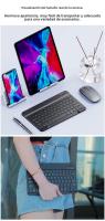 Teclado Inalámbrico Bluetooth Para Tablet Android iOS Windows Con Iluminación RGB Teclado Y Ratón Compatible Con iPad Y Teléfono Móvil - details 18