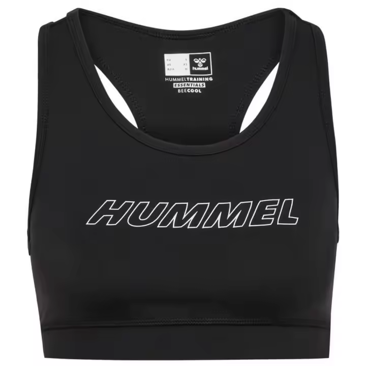 Sujetador Bra Negro Hummel Fundamental - Comodidad y Soporte para tu Rutina Deportiva - 1