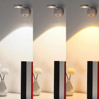 Lámpara De Pared LED Con Sensor De Movimiento 180° Rotación Luz Nocturna De 3 Niveles De Brillo Decoración Artística Para Estudio Pasillo Camping - details 7