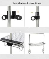 Soporte De Pala Portátil Para Mesa IGT Exterior Acero Inoxidable Accesorios De Mesa Para Camping Soporte De Escritorio Ligero - details 5