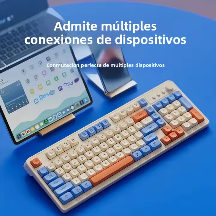 Teclado Mecánico Inalámbrico EWEADN V1 Para Oficina Teclas Silenciosas Alta Calidad Compatible Con Escritorio Y Portátil - 1