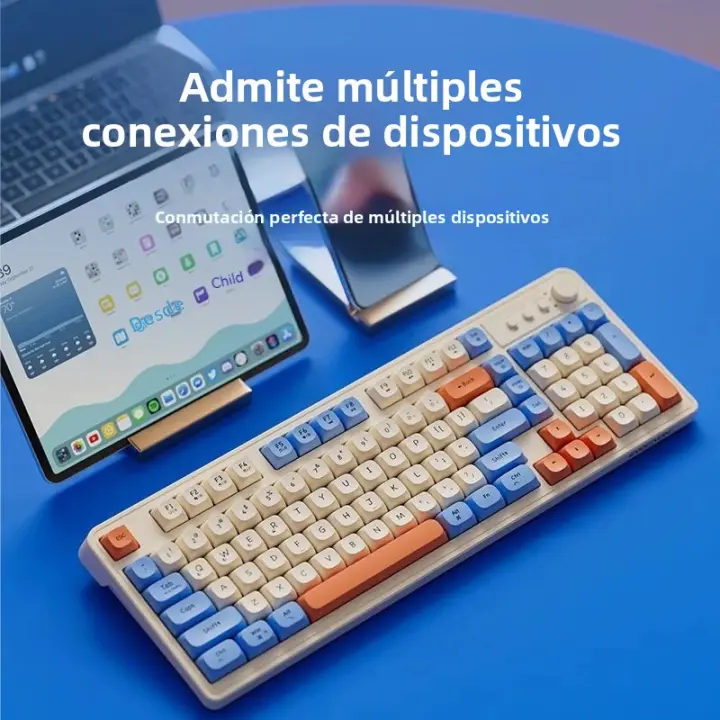 Teclado Mecánico Inalámbrico EWEADN V1 Para Oficina Teclas Silenciosas Alta Calidad Compatible Con Escritorio Y Portátil - 1