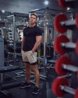Shorts Deportivos Para Hombre Entrenamiento Correr Doble Capa Antiglareante Secado Rápido Fitness Shorts - details 6