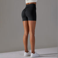 Pantalones cortos deportivos de Yoga sin costuras para mujer, pantalones cortos deportivos para ciclismo, trotar, Fitness, cintura alta, Push Up, pantalones cortos de gimnasio, mallas, ropa de Yoga - details 13