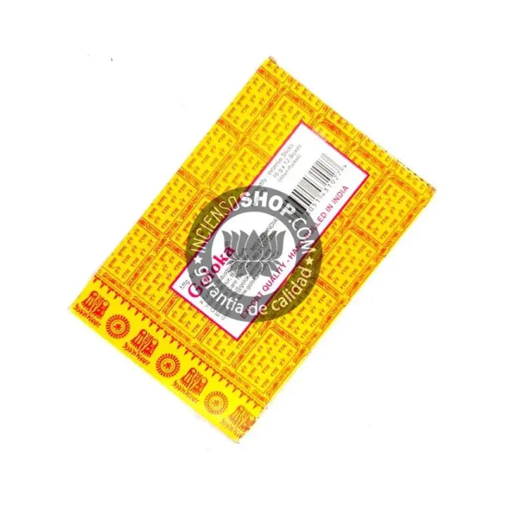 INCIENSOSHOP - Incienso natural Nag Champa de Goloka Tipo Agarbatti Masala organico y Hecho a Mano en caja de 12ud - 1