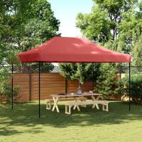 vidaXL Carpa de Fiest Jardín Plegable Pop-up Acero Tela 3x4,5 m Cenador Color Antracita,  Burdeos,  Marrón y mas - details 4