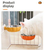 Tazón De Alimentos Para Perro HOOPET Acero Inoxidable Colgante Antisalto Tazón De Agua Para Gato Y Perro Jaula De Alimento Y Arroz - details 7